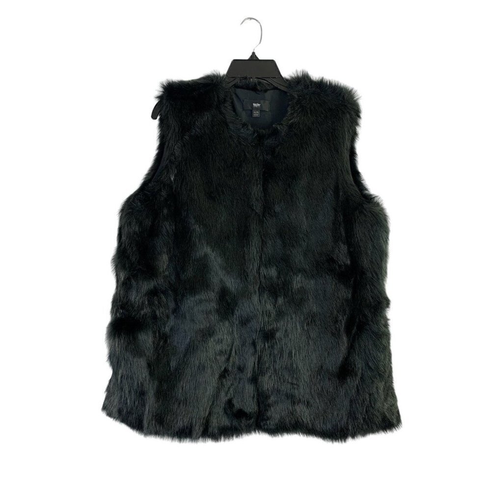 Mossimo Women's Black Faux Fur Vest
